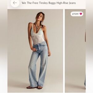 LIKE NEW! Free People “We The Free” Tinsley Straight Leg Jeans in size 29